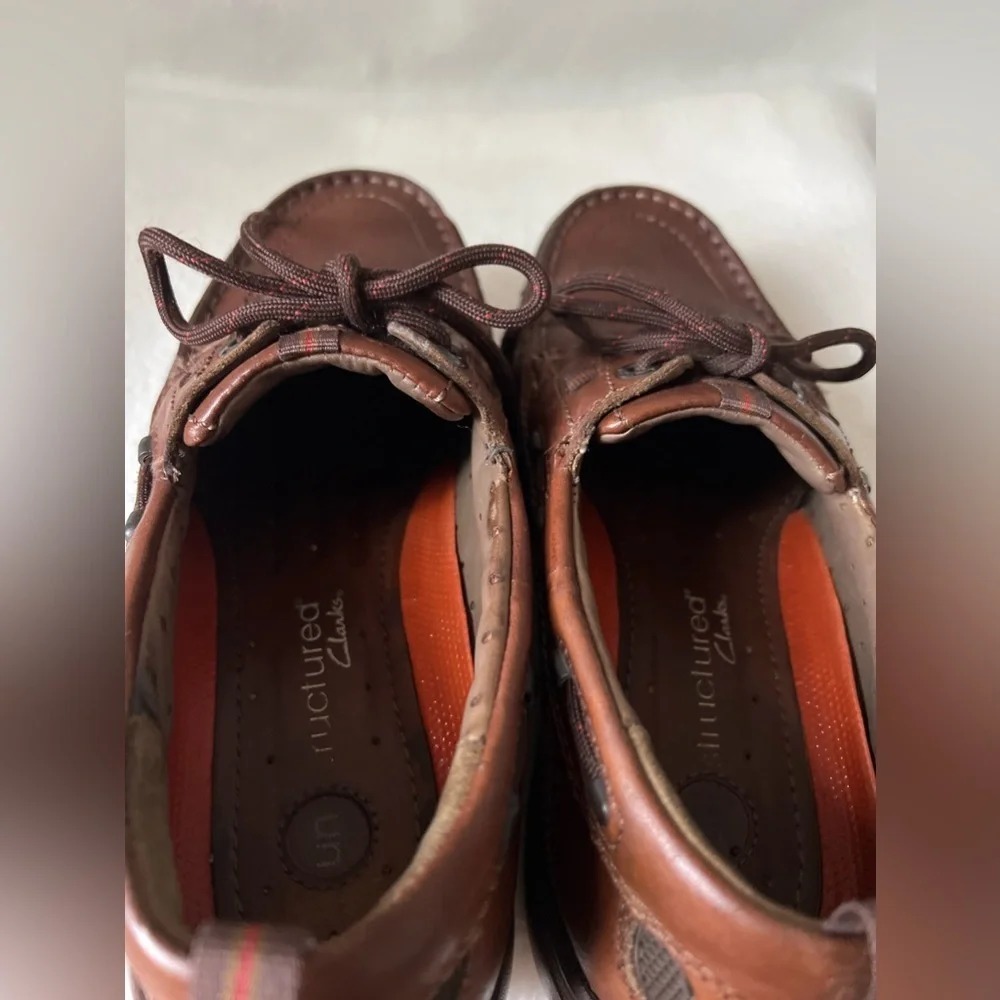Clark’s Unstructured Leather Men’s Brown Boat Shoes